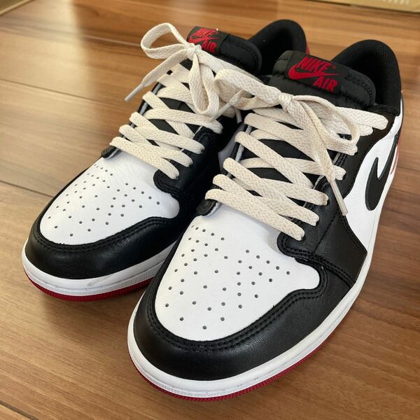 Nike Air Jordan 1 Retro Low OG "Black Toe" ジョーダン1 つま黒