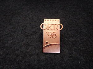 即決あり　レア 1998年 冬季五輪大会 長野オリンピック ORTO'98 銅色の記章 バッチ バッジ スーベニア 長野五輪 日本 記念章 記念品 メダル