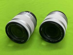 中古　CANON　ZOOM　LENS EF-S　18-55mm　F4-5.6 IS STM レンズ　シルバー　2個セット 