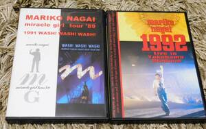 # Nagai Mariko DVD2 pieces set miracle girl tour '89 × 1991 WASH! WASH! WASH! / 1992 Live in Yokohama Stadium