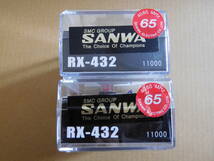 サンワ　RX-432 　マイクロ４チャンネル受信機 　2個セット　FM40MHz 　未使用　クリスタル65番　三和電子　SANWA　レシーバー　プロポ_画像2