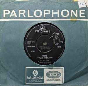 ◎特選◎THE BEATLES/HELP!1965'UK PARLOPHONE7INCH