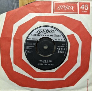 ☆JERRY LEE LEWIS/WHAT'D I SAY 1960'UK LONDON 7INCH