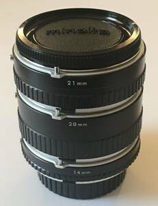 【ジャンク】 ミノルタ エクステンション チューブ MINOLTA MC AUTO EXTENSION TUBES【NCNR】