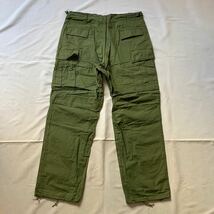 60s U.S.ARMY JUNGLE FATIGUE TROUSERS 3rd DEAD STOCK USARMY ジャングルファティーグ カーゴパンツ ノンリップ デッドストック 送料無料_画像3