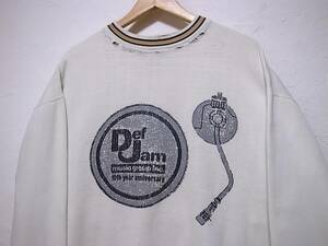 90s Def Jam Recordings デフジャム レコーディングス 10th Aniversary スウェット /ビンテージ 70s80s パブリックエネミー トミーボーイ