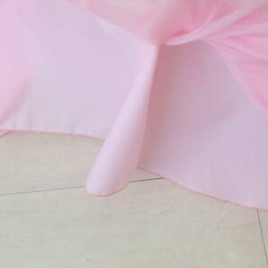 【３歳 子供用ドレス】七五三 ピンク ドット リボン サテン 撮影 モデル 貸衣裳 演奏会 発表会 結婚式 フォーマルドレス 3D-16の画像7
