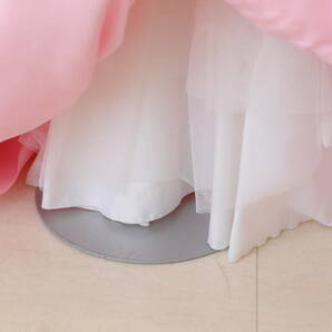 【３歳 子供用ドレス】七五三 ピンク チェック フリル リボン 撮影 モデル 貸衣裳 演奏会 発表会 結婚式 フォーマルドレス 3D-18の画像8