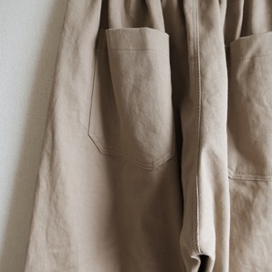 ハンドメイドＹ 綿ゆったりパンツ6 （丈89すそ幅23） ナチュラル服の画像6