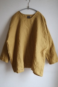  hand made Q flax * pull over Rr natural clothes 