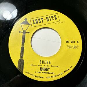 Johnny & The Hurricanes - Sheba / Down Yonder ☆US ORIG 7″☆EXOTICエレキインスト☆JUNGLE☆OLDIES☆ラスベガスグラインド系