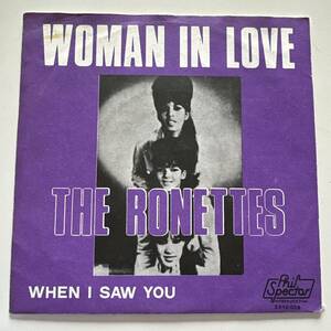 The Ronettes - Woman In Love ☆EU Re 7″☆ロネッツ☆フィルスペクター/Phil Spector International