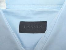 美品 LANVIN ランバン 10SS半袖シャツ40青 Italy製 ルカ・オッセンドライバー_画像3