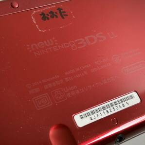 Tj324◆NINTENDO 任天堂◆new 3DS LL ゲーム機本体 RED-001 レッド/赤 ゲーム機本体 画面割れ ジャンクの画像9