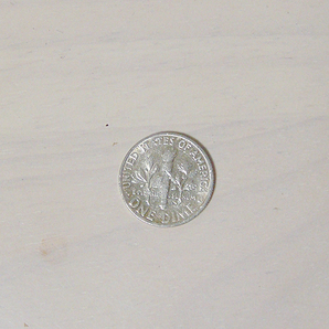 アメリカ ルーズベルト大統領 10セント銀貨 即決の画像2