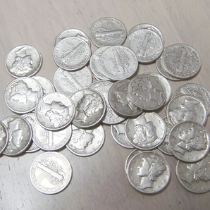 ★1枚の価格★ アメリカ マーキュリーダイム コイン（リバティヘッド 10セント） 銀貨 複数、大量購入可能ですの画像3