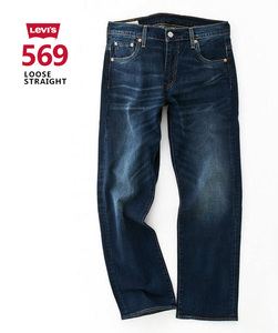 新品タグ付き14300円を■Levi'sプレミアム/569 LOOSEルーズSTRAIGHTストレート00569-0278/34■在庫限り■