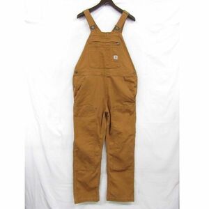 サイズ M SHORT carhartt オーバーオール サロペット ワーク ペインター ブラウン カーハート 古着 ビンテージ 4A2303