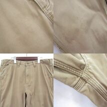 carhartt サイズ W38 L30 コットン ワーク ペインター パンツ ネルライナー ベージュ メキシコ製 カーハート 古着 ビンテージ 4A2609_画像4