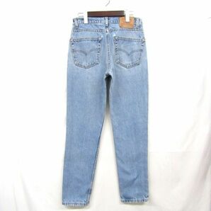 90s ★USA製★ Levi's サイズ W32 L30 512 スリムフィット デニム パンツ ジーンズ ジーパン ブルー リーバイス 古着 ビンテージ 4A3007の画像2