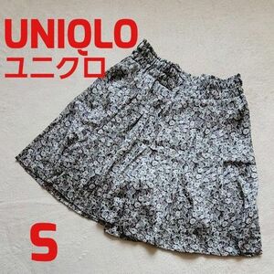 UNIQLO ユニクロ ミニ キュロット花柄 総柄 S ゴム