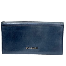 BVLGARI ブルガリ 35240 財布 長財布 ロングウォレット レオーニ 二つ折り財布 折り財布 レザー ブラック_画像2