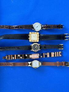  lady's quartz wristwatch 5 point summarize junk control number 4-A110