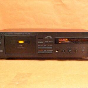 d★705 YAMAHA ヤマハ KX-640 NATURAL SOUND CASSETTE DECK Size: 約 幅43.5×高さ11.5×奥行25.5cm☆動作確認OK☆/140の画像1