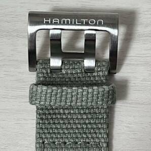 送料無料 良品 HAMILTON ハミルトン H703050 カーキ フィールド 裏スケ 自動巻き デイト 箱 替えベルト付き メンズ腕時計 の画像8