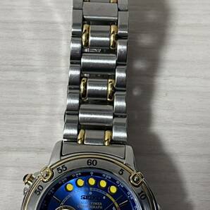 良品 希少 SEIKO セイコー クロノグラフ ヨットタイマー SEIKO YACHT TIMER 6M37-6000動作品 メンズ腕時計 クォーツ ブルー 送料無料の画像4