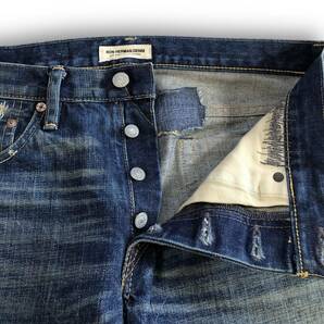 ロンハーマン Ron Herman Denim BAD WATER Straight Fit 31 ロンハーマンデニム リペア加工 デニムパンツ 赤耳 / サイモンミラー 初期名作の画像5