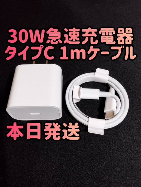 30W急速充電器 タイプCケーブル　急速充電器＆typecケーブルセット 30Wアダプター 急速充電器 充電器 充電ケーブル 高速充電器 周辺機器 