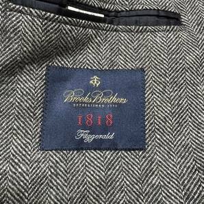 M3657 BrooksBrothers ブルックスブラザーズ テーラードジャケット サイズUSA37S UK37 EU47 MOON 本切羽 キッスボタン イタリア製の画像3