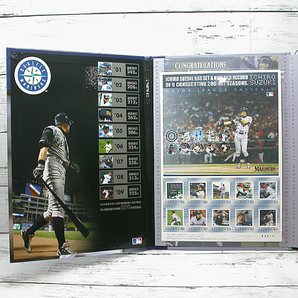 S348 ☆ イチロー記録達成記念プレミアム フレーム切手セット ポストカード はがき 野球選手 シアトルマリナーズ メジャーリーガーの画像3