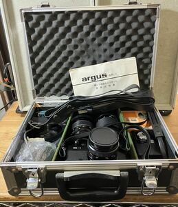 カメラ　argus CRー1 一眼レフ高級カメラセット　アルミケース　鍵付き　(サイズ100)