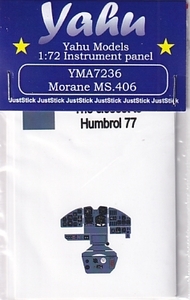 ヤフーモデル YMA7236 1/72 モラーヌ・ソルニエ M.S.406 計器盤 （RSモデル / エレール用）