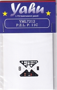 ヤフーモデル YML7212 1/72 PZL P.11c 計器盤 （アズール / エレール / PZW用）