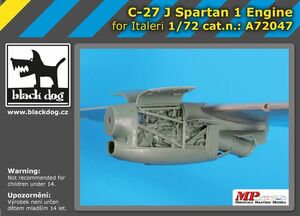 ブラックドッグ A72047 1/72 C-27J スパルタン 1 エンジン (イタレリ用）