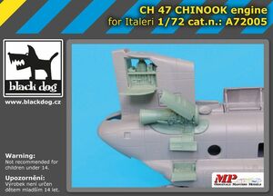 ブラックドッグ A72005 1/72 CH -47 チヌーク エンジン (イタレリ用）