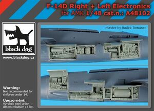 ブラックドッグ A48102 1/48 F-14D 電子機器（ライト+レフト） （AMK用）