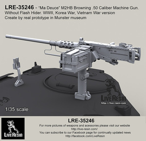 ライブ レジン LRE35246 1/35 M2HB ブローニング .50 口径 マシンガン 戦車 バージョン WWII - 韓国 戦争 - ・・・