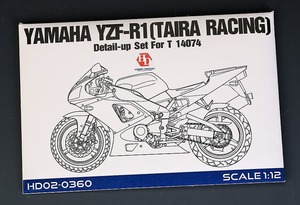  хобби дизайн HD02-0360 1/12 Yamaha YZF-R1 ( Thai la рейсинг )ti зеленовато-голубой выше комплект ( Tamiya 14074 для )