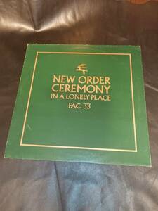 New Order/Ceremony/ニュー・オーダー/UK オリジナル/Green/Bronze Sleeve/12インチSingle/FACT 33/Factory Records