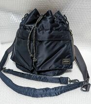 PORTER PX TOOL BAG バルーンサック バッグ ショルダーバッグ ポーター 巾着 アイアンブルー_画像2