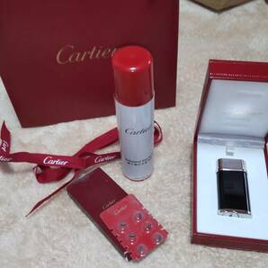 美品 箱付き Cartier カルティエ ゴドロン  純正ガス、フリントの画像1