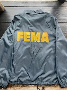 80s 1980s 80年代 FEMA コーチジャケット ヴィンテージ 古着 アメカジ 連邦緊急事態管理庁 USA製 ナイロンジャケット 