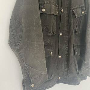 レア60's Lewis Leathers ルイスレザーズMUDLARKERオイルドジャケット ブラック 38程度の画像3