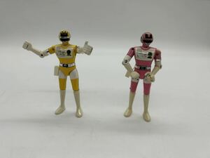 バンダイ ポピー事業部 超電子バイオマン ピンク/イエローGC-11 超合金 1984年 当時物 2体まとめて　MD006