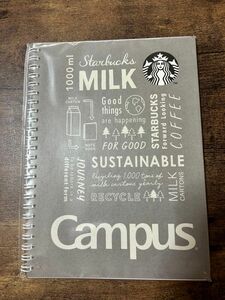 Starbucks ノート　グレー　ページ数100ページ 方眼　自宅保管　喫煙動物無し