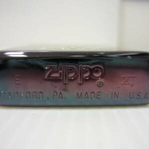 727 Zippo ジッポ ジッポー Peace ピース たばこメーカー ブルーチタン ゴールドインナー インナーゴールド オイル ライターの画像4